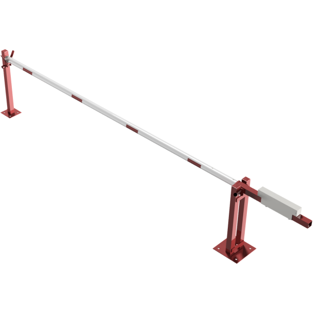 Access barrier with counterweight | and supporting post | clear width: 4000 mm | with triangular lock